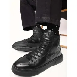 Rare Rabbit Men's Black Sneakers