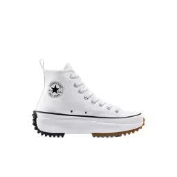 Converse Unisex Run Star Hike Canvas Platform High Top White Sneakers