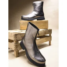 CLOG LONDON Women Casual Block-Heeled Chunky Boots