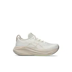Asics Women's GEL-NIMBUS 27 Off White Running Shoes