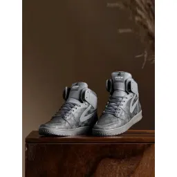 Duke Men's Grey Ankle High Sneakers