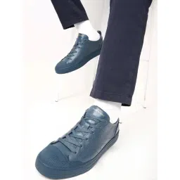 Rare Rabbit Men's Turquoise Blue Sneakers