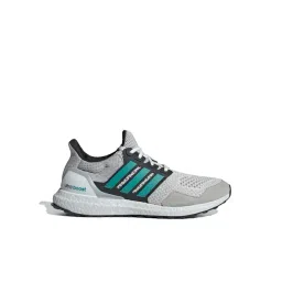 adidas Men's ULTRABOOST 1.0 White, Green & Grey Running Shoes