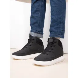 HI Toes Men Round Toe Elavator Sneakers