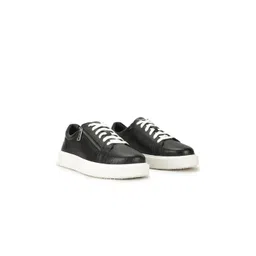 GUESS Men Textured Leather Sneakers