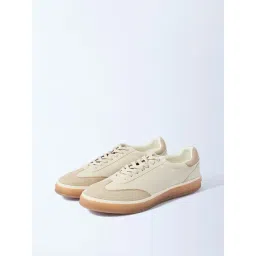 SOLEPLAY by Westside Beige Suede-Detailed Sneakers