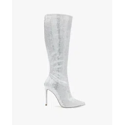 Vibrant Shimmery Knee-Length Boots