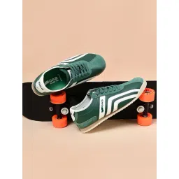 GAS Men's HoloStride Green & White Sneakers