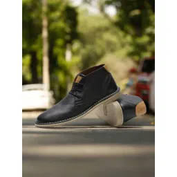 Louis Stitch Men's Obsidian Black Chukka Boots