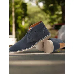 Louis Stitch Men's Federal Blue Chukka Boots