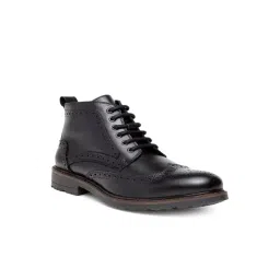 Teakwood Leathers Men's Black Brogue Boots