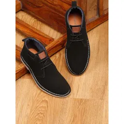 Louis Stitch Men's Jet Black Chukka Boots