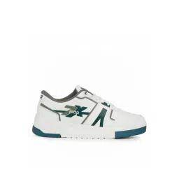 Leap7X by Liberty Men's White & Green Casual Sneakers