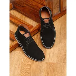 Louis Stitch Men's Jet Black Chukka Boots