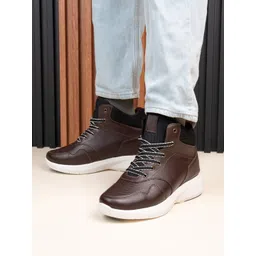 HI Toes Men Lace-Ups Elavator Sneakers