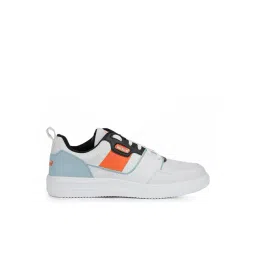 Leap7X by Liberty Men's White & Orange Casual Sneakers