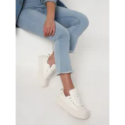 Truffle Collection Women's Beige Casual Sneakers
