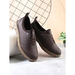 Roadster Men Brown PU Sneakers
