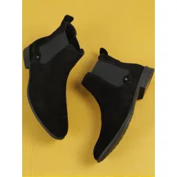 Mochi Men's Black Chelsea Boots