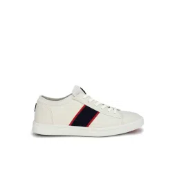 Louis Philippe Men's White Casual Sneakers