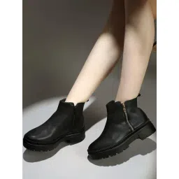 Inc.5 Women's Black Casual Booties