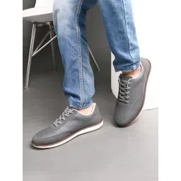 San Frissco Men's Grey Casual Sneakers