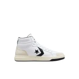 Converse Unisex Pro Blaze Leather Mid Top White Sneakers