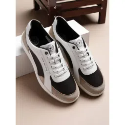 Louis Philippe Men's White Sneakers