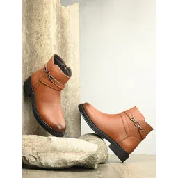 The Roadster Lifestyle Co Premium Women Round Toe Regular Boots