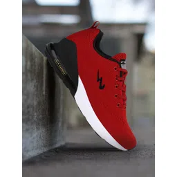 Campus Men Red Mesh Running Shoes