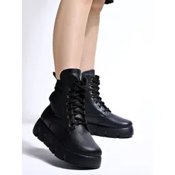 Stylestry Women Causal High - Top Lace - Ups Winter Boots