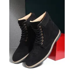 Teakwood Leathers Men's Black Derby Boots