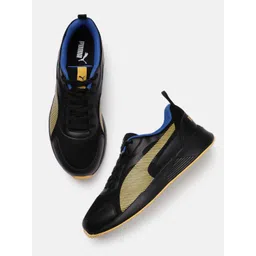 Puma Men Black Solid C-Block Sneakers