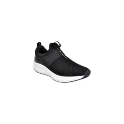 Allen Cooper Men Black Mesh Running Shoes