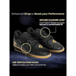 RXN Men Leather Training or Gym Non-Marking Shoes