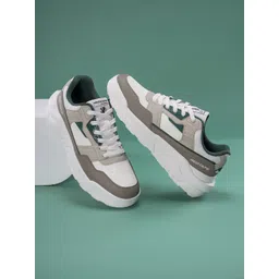 Red Tape Men Colourblocked PU Sneakers