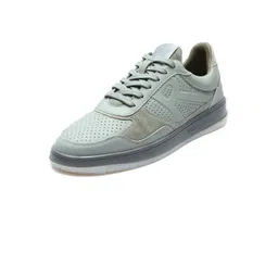 RARE RABBIT Men Sage Perforations Lace-Ups Leather Sneakers