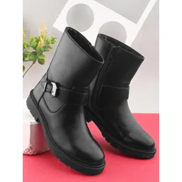The Roadster Lifestyle Co. Women Casual Block-Heeled Regular Boots