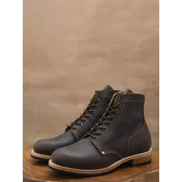 Craft & Glory Men Block-Heeled Boots
