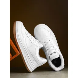 BIRDE Men Textured Lace-Up Sneakers