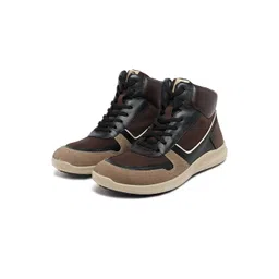 ERGON Men Colourblocked Leather Sneakers