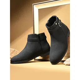 Premium Women Black Chelsea Boots