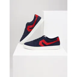 Levis Men Colourblocked Suede Sneakers