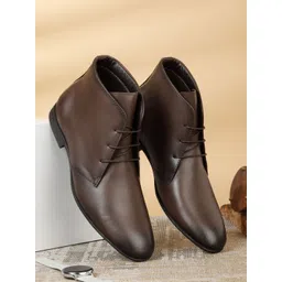Teakwood Leathers Men Leather Heeled Boots