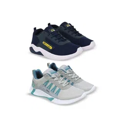 BIRDE Men Pack Of 2 Woven Design Sneakers