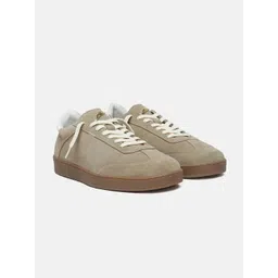 ZEESH Men Suede Lace-Ups Sneakers