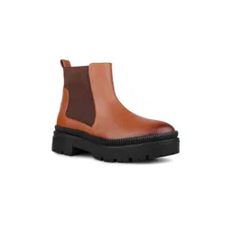 Inc 5 Women Round Toe Block Heel Chelsea Boots