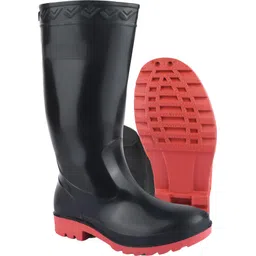 PVC 14-inch Industrial Gumboots, Non-Metallic Toe, Oil, Water and Acid Resistant Boots For Men