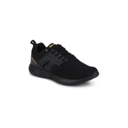 Sparx Men Black Woven Design Running Shoes