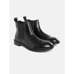 Van Heusen Men Mid-top Chelsea Boots